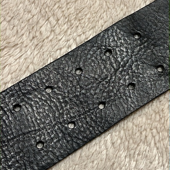 BCBG MAX AXRIA Pebble Grain Leather Belt - Picture 13 of 17